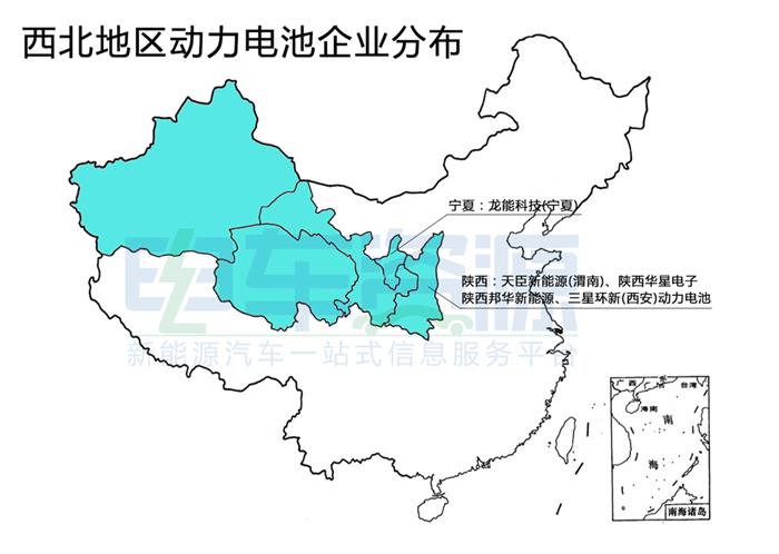 电池，中国动力电池企业,中国动力电池企业分布地图